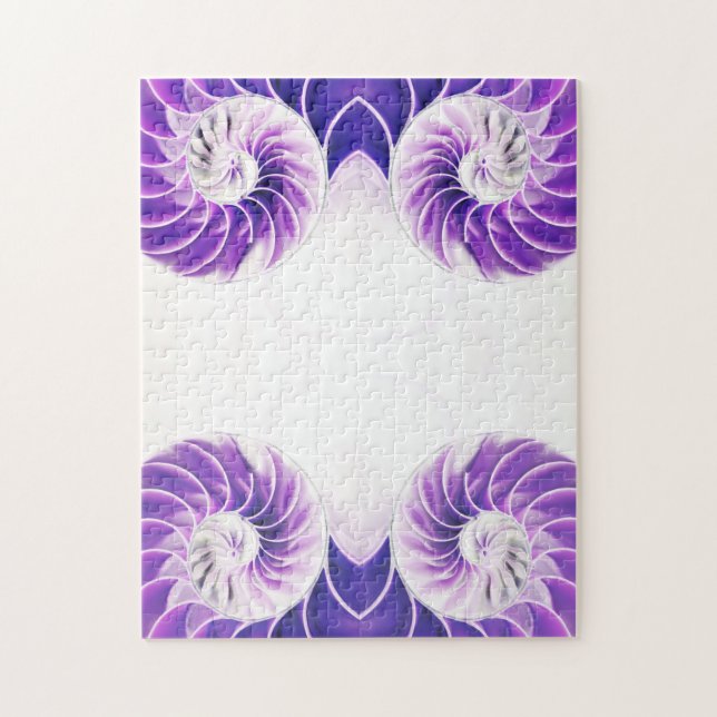 Puzzle concha de nautilus marshell Fibonacci swirl (Vertical)