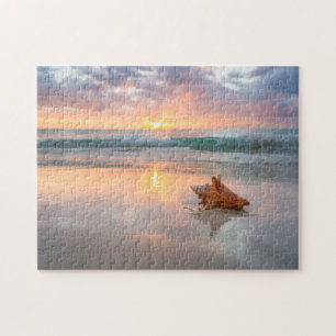 Puzzle Concha Shell en la playa el   Jamaica