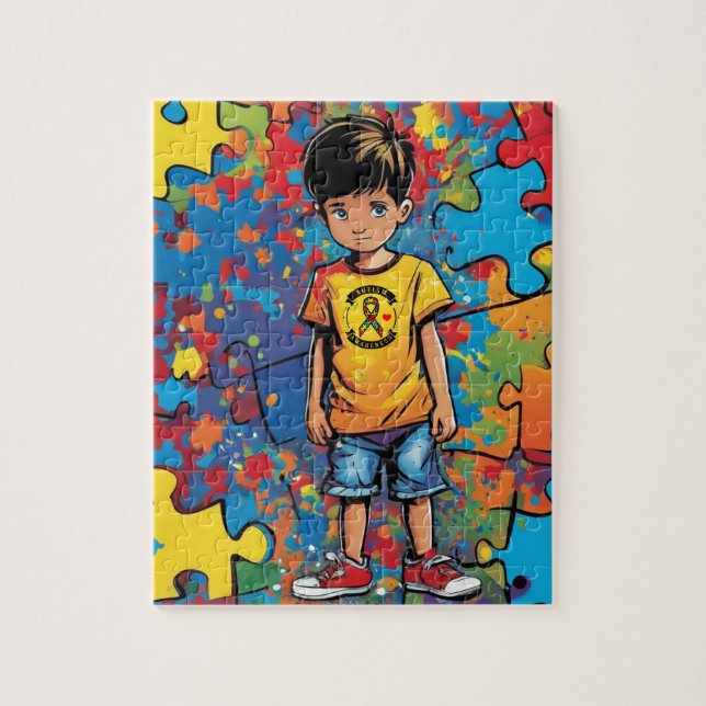 Puzzle Conciencia sobre el autismo (Vertical)