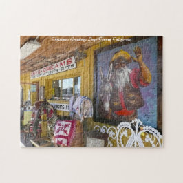 Puzzle Condado de Inyo California. Saludos de Navidad