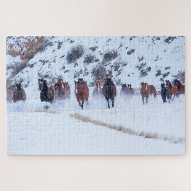 Puzzle Conducción de caballos vaqueros | Rancho Hideout,  (Horizontal)