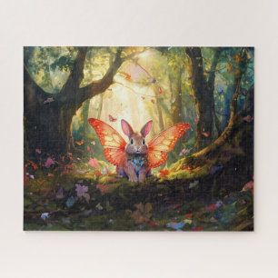 Puzzle Conejito caprichoso en un bosque encantado