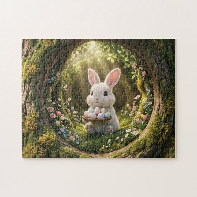 Puzzle Conejito de Pascua adorable (Horizontal)