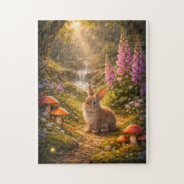Puzzle Conejito de Pascua del bosque (Vertical)