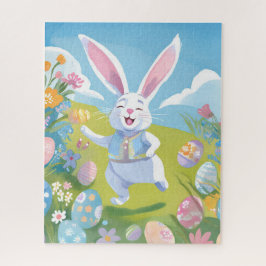 Puzzle Conejito de Pascua | Flor silvestre pastel de Pasc