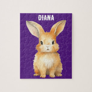 Puzzle Conejito lindo personalizado