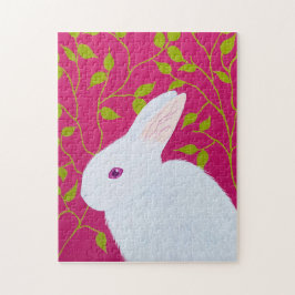 Puzzle conejo blanco