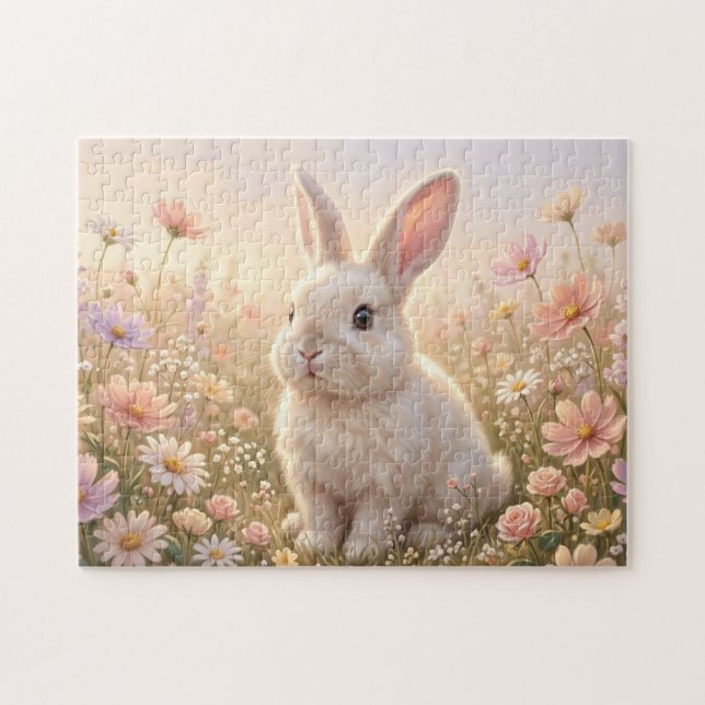 Puzzle Conejo Blanco (Horizontal)