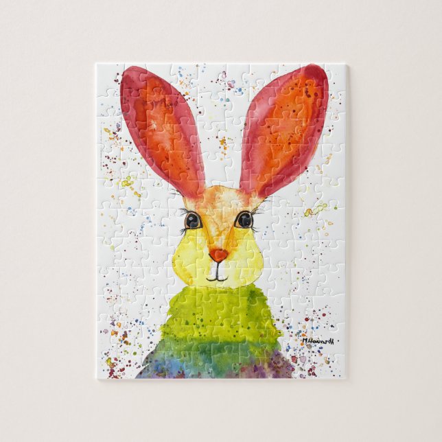 Puzzle Conejo Bunny Hare Semana Santa Animal Wildlife Cut (Vertical)