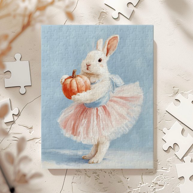 Puzzle Conejo Caprichoso con Calabaza de Otoño (Subido por el creador)