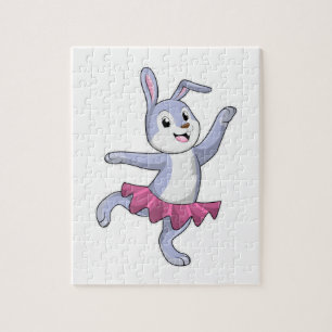 Puzzle Conejo como Ballerina en Ballet
