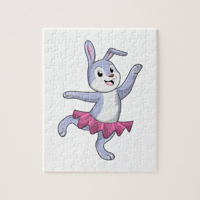 Puzzle Conejo como Ballerina en Ballet (Vertical)