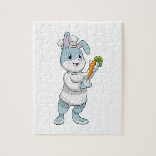 Puzzle Conejo como Cocinar con zanahoria