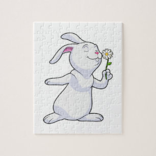 Puzzle Conejo con Daisy
