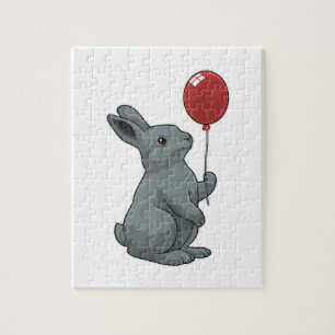 Puzzle Conejo con globo