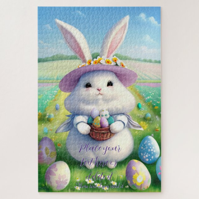 Puzzle Conejo Cute Easter 01 (Vertical)