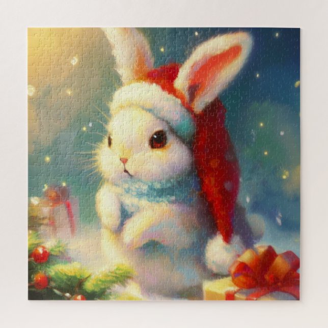 Puzzle Conejo de navidades (2) (Vertical)