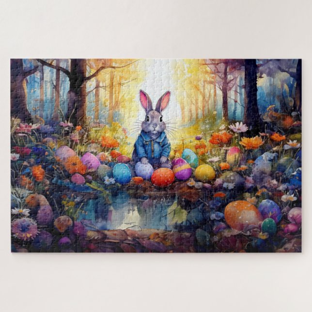 Puzzle Conejo de Pascua (Horizontal)