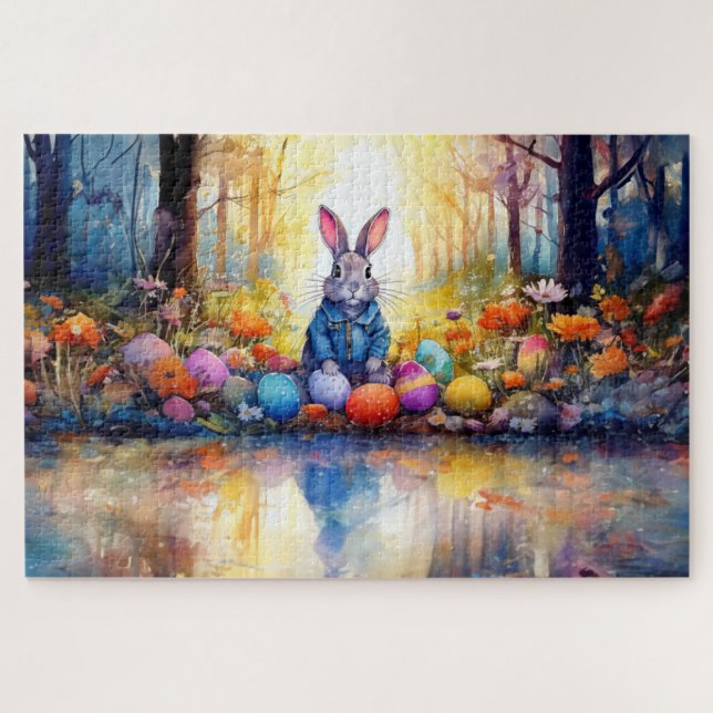 Puzzle Conejo de Pascua (Horizontal)