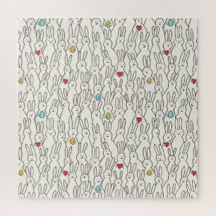 Puzzle Conejo de Pascua: Alegre Diversión sin Marea.