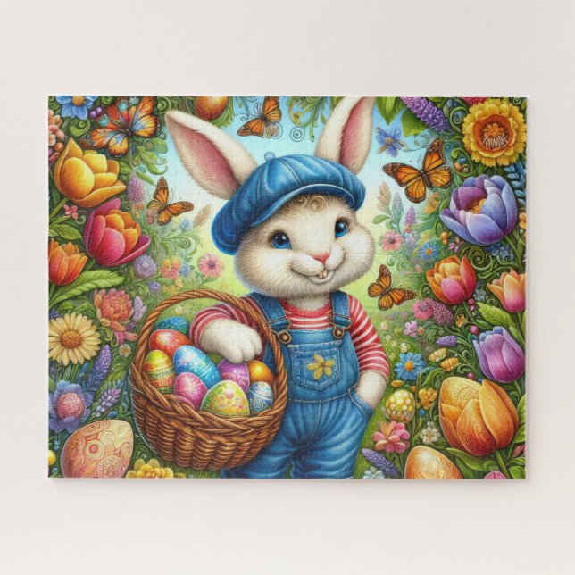 Puzzle Conejo de Pascua Niño (Horizontal)