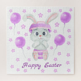 Puzzle Conejo de Pascua para un Poster de ánimo positivo