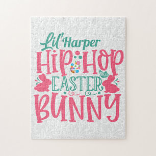 Puzzle Conejo de Pascua personalizado AÑADIR NOMBRE Lil H