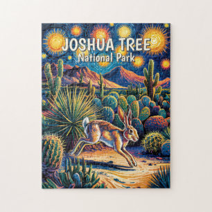 Puzzle Conejo del Desierto de Joshua Tree Colorido