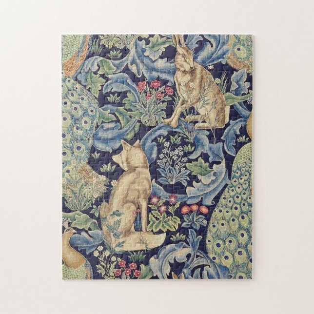 Puzzle Conejo forestal William Morris (Vertical)