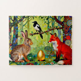 Puzzle Conejo, Urraca, Zorro y “El Secreto del Bosque”
