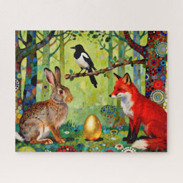 Puzzle Conejo, Urraca, Zorro y “El Secreto del Bosque”