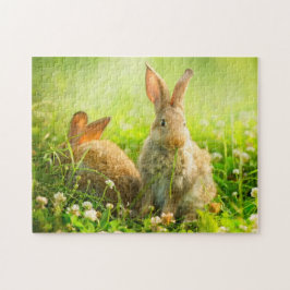 Puzzle Conejos de Pascua
