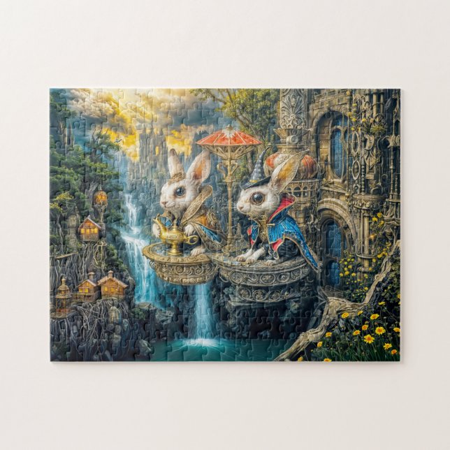 Puzzle Conejos mágicos steampunk (Horizontal)
