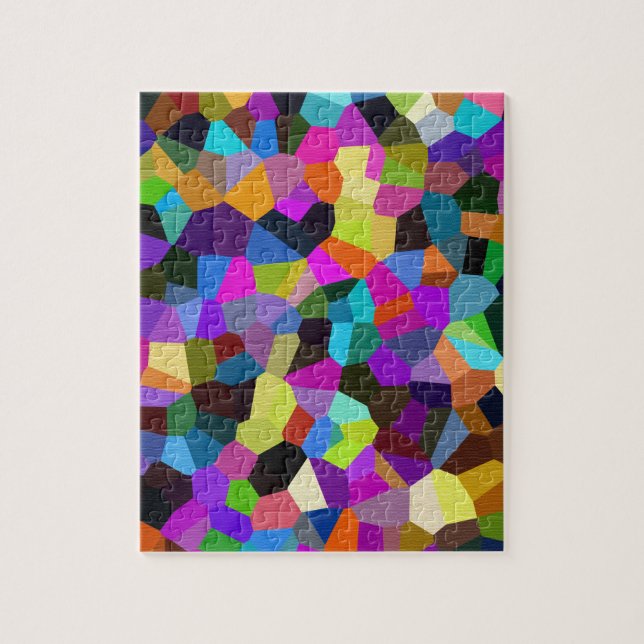 Puzzle Confetti en tonos jewel (Vertical)
