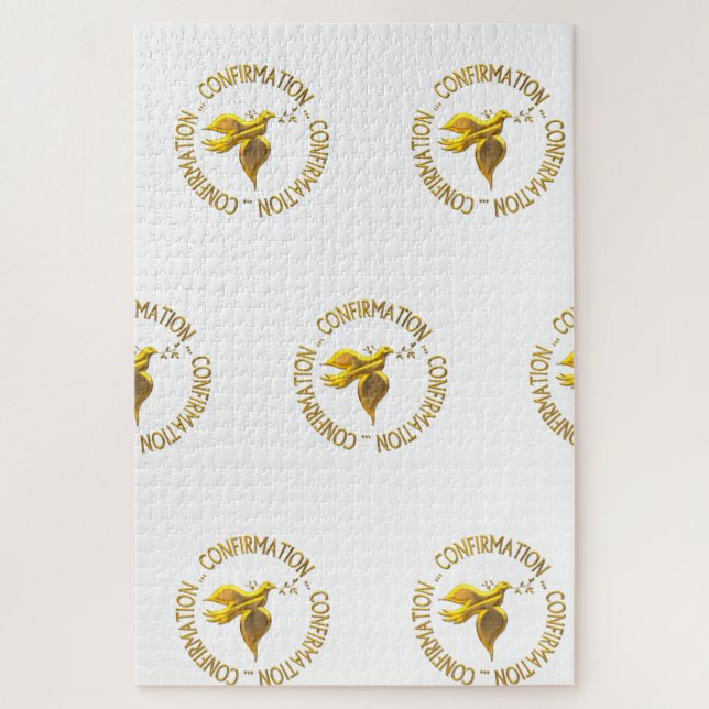 Puzzle Confirmación dorada y Espíritu Santo (Vertical)