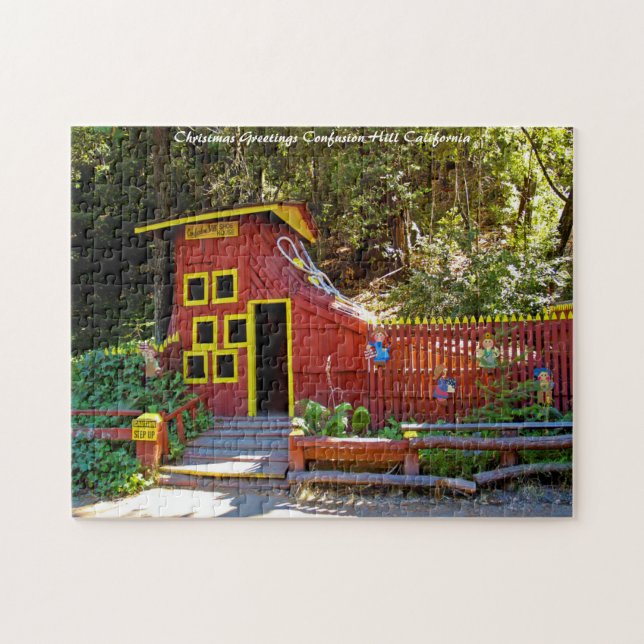 Puzzle Confusion Hill  California. Felicitaciones de Navi (Horizontal)