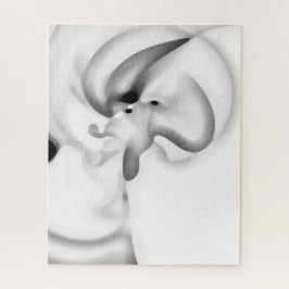 Puzzle Congelado: Gris abstracto, blanco y negro