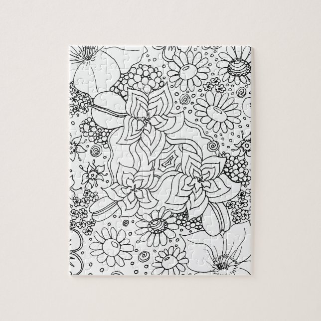 Puzzle Conglomeración de flores (Vertical)