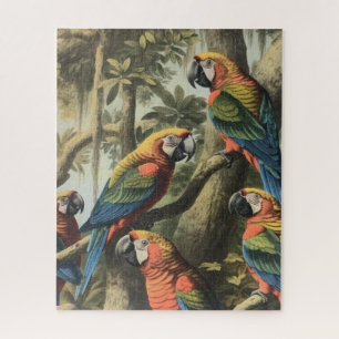 Puzzle Congregación de Aves y Gran Dosel Tropical