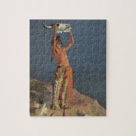 Puzzle Conjurando el búfalo por Frederic Remington