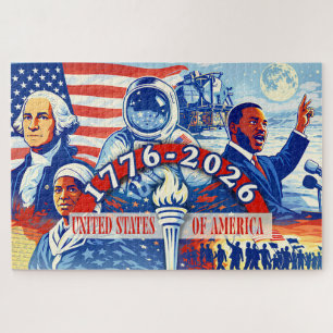 Puzzle Conmemorativo 1776-2026 Semicucentenario de EE. UU