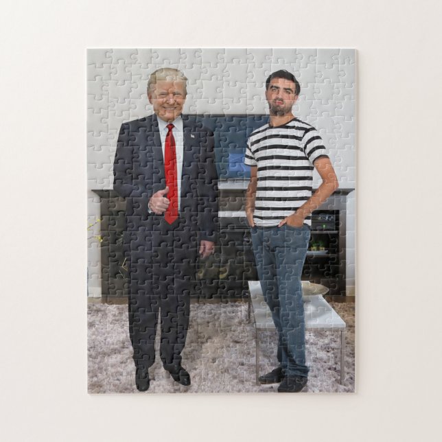 Puzzle Conoció al presidente Donald Trump | Añadir la fot (Vertical)