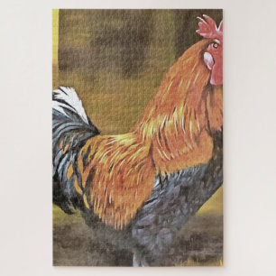 Puzzle Conservación del arte de gallos de corral de pollo