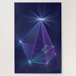 Puzzle Constelación, Arte Fractal de Fantasía Abstracta