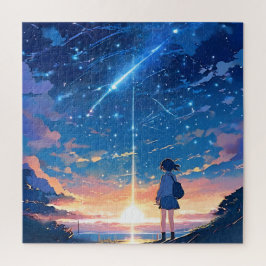 Puzzle constelación con estrellas de tiro