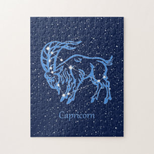 Puzzle Constelación de Capricornio y signo zodiacal con e