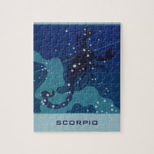 Puzzle Constelación de Escorpio, astrología del zodiaco v