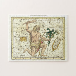 Puzzle Constelación de Hércules en el mapa del cielo vint