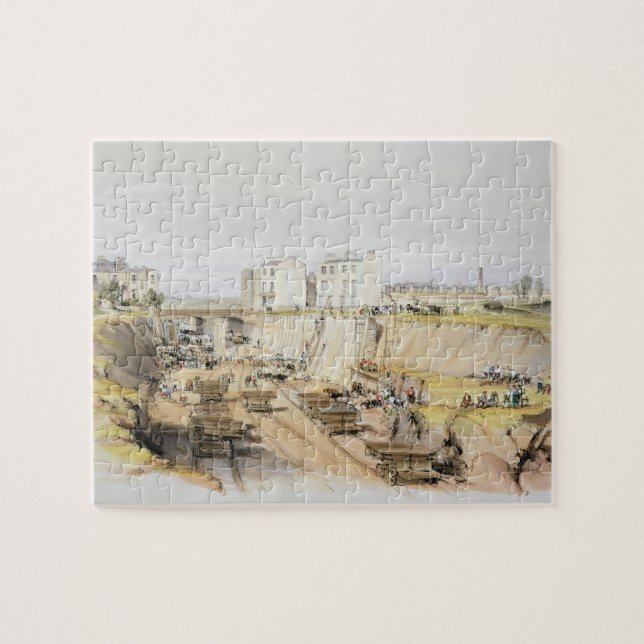 Puzzle Construcción del muro de contención cerca de la (Horizontal)