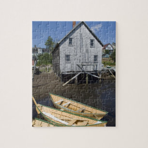 Puzzle Constructor de dory, Lunenburg, Nueva Escocia, Can